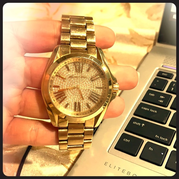 Gold Michael Korda watch - Picture 3 of 8